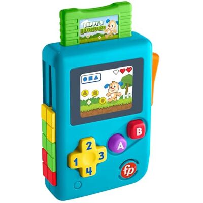 Fisher-Price Educatief speelgoed, mijn eerste spelconsole, lacht en ontwaken met muziek en lichten voor pasgeborenen en baby's vanaf 6 maanden, Franse versie, HXB59 Fisher-Price Educatief speelgoed, mijn eerste spelconsole, lacht en ontwaken met muziek en lichten voor pasgeborenen en baby's vanaf 6 maanden, Franse versie, HXB59