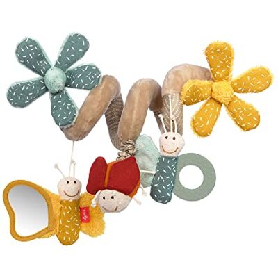 Sigikid 43173 babyspeelgoed om op te hangen, vlinder, taupe/geel/petrol blauw Sigikid 43173 babyspeelgoed om op te hangen, vlinder, taupe/geel/petrol blauw
