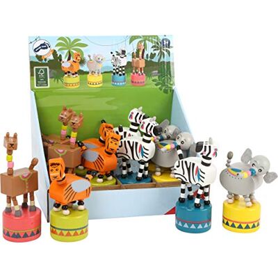 small foot 11094 Jungle houten thumbnail figuren, FSC 100% gecertificeerd, cadeautas speelgoed, meerkleurig small foot 11094 Jungle houten thumbnail figuren, FSC 100% gecertificeerd, cadeautas speelgoed, meerkleurig