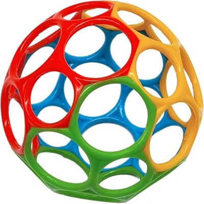 DOHE Educa Sensorische bal voor baby's, eenvoudige en flexibele grip, voor peuters, pasgeborenen, diameter 9,5 cm, 4 kleuren voor visuele stimulatie, bijten en spelen, BPA-vrij DOHE Educa Sensorische bal voor baby's, eenvoudige en flexibele grip, voor peuters, pasgeborenen, diameter 9,5 cm, 4 kleuren voor visuele stimulatie, bijten en spelen, BPA-vrij