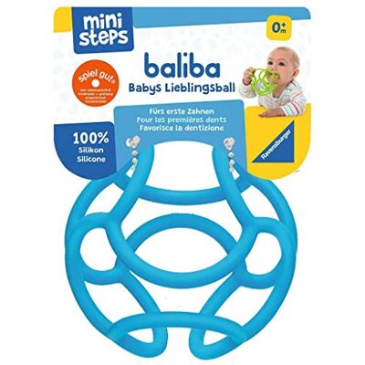 Ravensburger ministeps 4149 baliba Flexibler Ball, Greifling und Beißring Baby Spielzeug ab 0 Monate blau Ravensburger ministeps 4149 baliba Flexibler Ball, Greifling und Beißring Baby Spielzeug ab 0 Monate blau