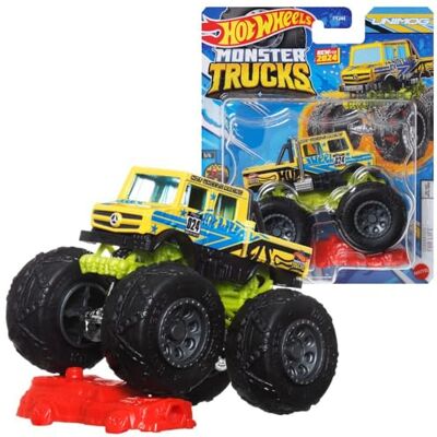 Mattel Monster Trucks Hot Wheels Die-Cast-voertuigen 1:64 Voertuigen: Unimog Mattel Monster Trucks Hot Wheels Die-Cast-voertuigen 1:64 Voertuigen: Unimog