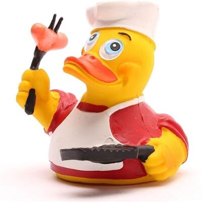 Duckshop I Griller Duck I Badeend I L: 7,5 cm I badeend I badeend I rubberen eend Duckshop I Griller Duck I Badeend I L: 7,5 cm I badeend I badeend I rubberen eend