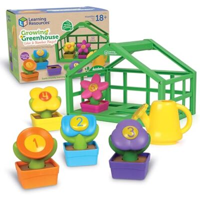 Learning Resources Broeikas met kleuren en cijfers, kleuterschool, leren voor peuters, Montessori, duurzaam speelgoed, vanaf 18 maanden, LER3605, eenheidsmaat Learning Resources Broeikas met kleuren en cijfers, kleuterschool, leren voor peuters, Montessori, duurzaam speelgoed, vanaf 18 maanden, LER3605, eenheidsmaat