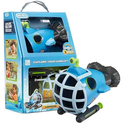 little tikes Big Adventures Jouet sous-marin STTEM – Avec embarcation avec dispositif de visualisation sous-marin, pulvérisateur d'eau et filet, idéal pour les enfants âgés de 3 ans et plus little tikes Big Adventures Jouet sous-marin STTEM – Avec embarcation avec dispositif de visualisation sous-marin, pulvérisateur d'eau et filet, idéal pour les enfants âgés de 3 ans et plus