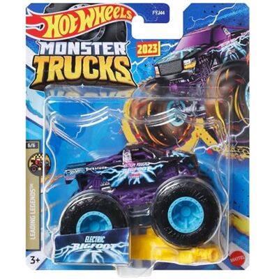Hot Wheels Monster Trucks schaal 1:64 (Electric Bigfoot 6/6 Leading Legends) Hot Wheels Monster Trucks schaal 1:64 (Electric Bigfoot 6/6 Leading Legends)
