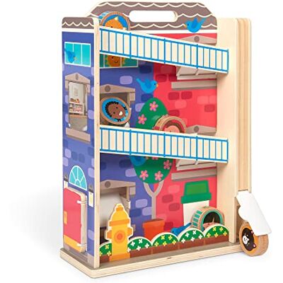 Melissa & Doug GO Tots roeren in het houten herenhuis met 3 schijven FSC-gecertificeerd Melissa & Doug GO Tots roeren in het houten herenhuis met 3 schijven FSC-gecertificeerd