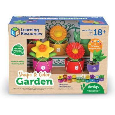 Learning Resources , Tuinspeelgoed, vormen en kleuren, sorteer- en stapelhulp, vanaf 18 maanden, 20 stuks Learning Resources , Tuinspeelgoed, vormen en kleuren, sorteer- en stapelhulp, vanaf 18 maanden, 20 stuks