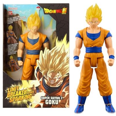 BANDAI Dragon Ball 38566 Limit Breaker Series Sparkling SS2 Goku 30 cm figuur met licht en geluid van gevechten, gebaseerd op het videospel Dragon Ball Sparkling Zero BANDAI Dragon Ball 38566 Limit Breaker Series Sparkling SS2 Goku 30 cm figuur met licht en geluid van gevechten, gebaseerd op het videospel Dragon Ball Sparkling Zero