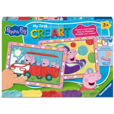 Ravensburger My First CreArt, kneden op nummer Peppa Pig Baby Evie Ravensburger My First CreArt, kneden op nummer Peppa Pig Baby Evie