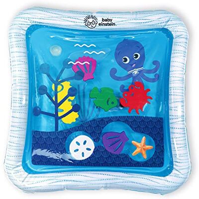 Baby Einstein , Opus's Ocean of Discovery Babykruipmat, opblaasbare watermat, 6 drijvende dieren, ideaal om op de buik te spelen, sensorische verkenning, gemakkelijk te reinigen, 0-36 m Baby Einstein , Opus's Ocean of Discovery Babykruipmat, opblaasbare watermat, 6 drijvende dieren, ideaal om op de buik te spelen, sensorische verkenning, gemakkelijk te reinigen, 0-36 m