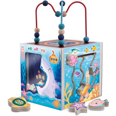 Liscianigiochi Montessori Holz Sinneswürfel Das Meer Liscianigiochi Montessori Holz Sinneswürfel Das Meer