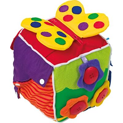small foot Baby "Cube", zacht gevoerd met verschillende vergrendelingsfuncties om te ontdekken, 5515 small foot Baby "Cube", zacht gevoerd met verschillende vergrendelingsfuncties om te ontdekken, 5515
