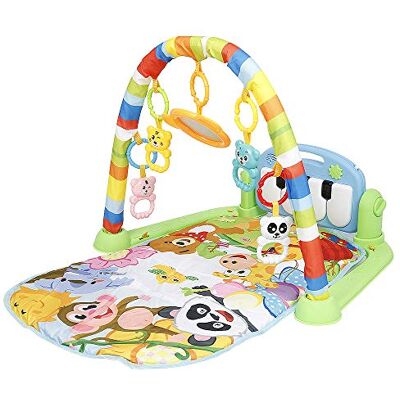 HUOLE Kruipmat voor baby's, kruipdeken en speelmat voor pasgeborenen met muziek en verlichting, verdikte speelmat voor baby's, fitness, piano voor geboorte in jongens en meisjes, speelbogen en speelgoed HUOLE Kruipmat voor baby's, kruipdeken en speelmat voor pasgeborenen met muziek en verlichting, verdikte speelmat voor baby's, fitness, piano voor geboorte in jongens en meisjes, speelbogen en speelgoed
