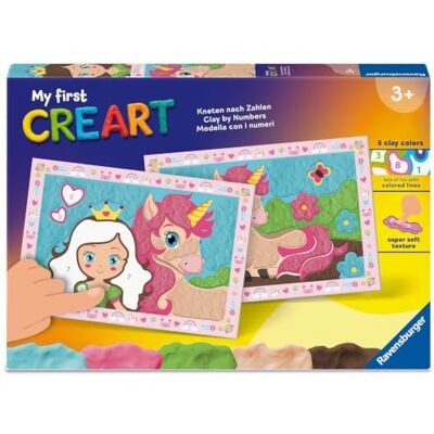 Ravensburger My First CreArt, kneden op cijfers eenhoorngeluk Ravensburger My First CreArt, kneden op cijfers eenhoorngeluk