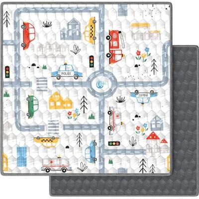VALVANI Valbaby Gewatteerde mat, opvouwbaar, antislip, wasbaar, 127 x 127 cm + 2 cm dik, spelletjes en hellingen voor de vloer, zachte katoenen mat, Montessori-activiteiten + sensorische stimulatie voor VALVANI Valbaby Gewatteerde mat, opvouwbaar, antislip, wasbaar, 127 x 127 cm + 2 cm dik, spelletjes en hellingen voor de vloer, zachte katoenen mat, Montessori-activiteiten + sensorische stimulatie voor