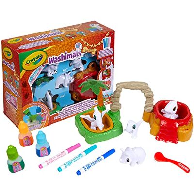 CRAYOLA Washimals Dinosaur Island Speelset, Kleur en Was Je Kleine Huisdieren, Ideaal Als Cadeau, Geschikt Voor Kinderen Vanaf 3 Jaar CRAYOLA Washimals Dinosaur Island Speelset, Kleur en Was Je Kleine Huisdieren, Ideaal Als Cadeau, Geschikt Voor Kinderen Vanaf 3 Jaar