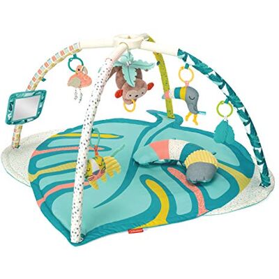 INFANTINO Deluxe Twist & Fold 4-in-1 speel- en fitnessmat Inclusief bindspeelgoed Muzikaal Stimuleert de zintuigen Gemakkelijk op te bergen Groot Tropisch 0m+ INFANTINO Deluxe Twist & Fold 4-in-1 speel- en fitnessmat Inclusief bindspeelgoed Muzikaal Stimuleert de zintuigen Gemakkelijk op te bergen Groot Tropisch 0m+