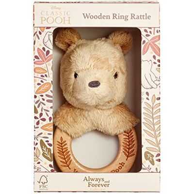 Rainbow Designs Officiële Winnie de Poeh rammelaar Always and Forever Winnie de Poeh voor baby's voor bijtringen, pluche rammelaar, 12,5 cm Rainbow Designs Officiële Winnie de Poeh rammelaar Always and Forever Winnie de Poeh voor baby's voor bijtringen, pluche rammelaar, 12,5 cm