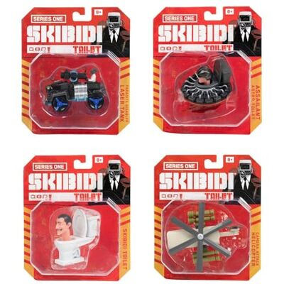 Rocco Giocattoli Skibidi Toilet Serie 1 Diecast minifiguren schaal 1:64 gesorteerde figuren Rocco Giocattoli Skibidi Toilet Serie 1 Diecast minifiguren schaal 1:64 gesorteerde figuren