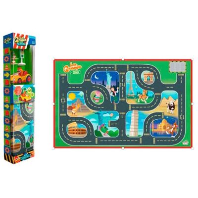 BANDAI Zenón boerderij: voertuig- en rolmattenset BANDAI Zenón boerderij: voertuig- en rolmattenset
