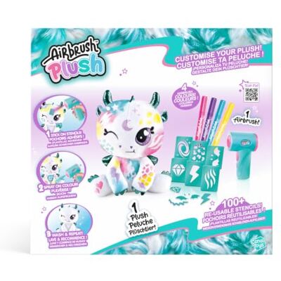Canal Toys Airbrush Plush Peluche Dragon à Customiser Personnalise Ton Super Dragon à l'Infinie Cadeau Enfant de 6 Ans+ Jouet Loisir Créatif Activité Manuelle Amusante AIR 085 Canal Toys Airbrush Plush Peluche Dragon à Customiser Personnalise Ton Super Dragon à l'Infinie Cadeau Enfant de 6 Ans+ Jouet Loisir Créatif Activité Manuelle Amusante AIR 085