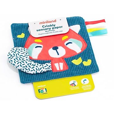 Miniland Feel To Learn by Baby Paper collectie, knapperig babypapier (97322) Miniland Feel To Learn by Baby Paper collectie, knapperig babypapier (97322)