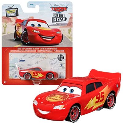 Mattel Voertuigselectie Disney Cars Racestijl metalen auto‘s, 1:55 auto, type: Lightning McQueen Road Trip Mattel Voertuigselectie Disney Cars Racestijl metalen auto‘s, 1:55 auto, type: Lightning McQueen Road Trip