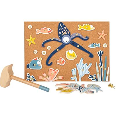 small foot Marine Life houten hamerset, met een ruime keuze aan patroonelementen, art. 12263 small foot Marine Life houten hamerset, met een ruime keuze aan patroonelementen, art. 12263