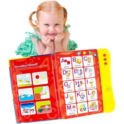 Boxiki kids ABC Engels geluidsboek voor kinderen educatief speelgoed. Leeractiviteiten voor letters, woorden, cijfers, vormen, kleuren en dieren voor peuters Boxiki kids ABC Engels geluidsboek voor kinderen educatief speelgoed. Leeractiviteiten voor letters, woorden, cijfers, vormen, kleuren en dieren voor peuters