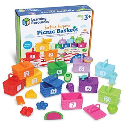 Learning Resources Uitgaande verrassing Picnic Sneakers, Peuter Sorting & Matching Skills Toy, Fine Motor Skills, Preschool Educational Toys, 32 stuks, Leeftijd 3+ Learning Resources Uitgaande verrassing Picnic Sneakers, Peuter Sorting & Matching Skills Toy, Fine Motor Skills, Preschool Educational Toys, 32 stuks, Leeftijd 3+