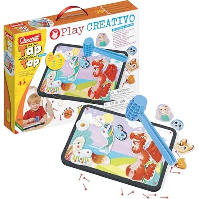 Quercetti -2860 Tap Animals, meerkleurig, 48 Quercetti -2860 Tap Animals, meerkleurig, 48
