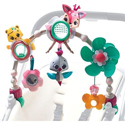 Tiny Love Sunny Stroll Speelboog met rammelaars, vanaf de geboorte, universele bevestigingsclips, compatibel met alle kinderwagens of buggy's, Black &White collectie Tiny Love Sunny Stroll Speelboog met rammelaars, vanaf de geboorte, universele bevestigingsclips, compatibel met alle kinderwagens of buggy's, Black &White collectie