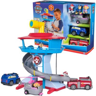 Paw Patrol Hoofdkwartier met licht en geluid, voertuigen en figuren Paw Patrol Hoofdkwartier met licht en geluid, voertuigen en figuren