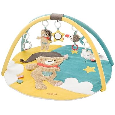 Fehn 3D-deken Activity Bruno speelboog, kruipdeken voor baby's met 5 afneembare speeltjes om vast te pakken, speelmat voor baby's en peuters vanaf 0 maanden, kruipdeken als cadeau voor Fehn 3D-deken Activity Bruno speelboog, kruipdeken voor baby's met 5 afneembare speeltjes om vast te pakken, speelmat voor baby's en peuters vanaf 0 maanden, kruipdeken als cadeau voor