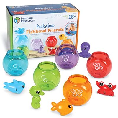 Learning Resources Peekaboo vissenkom vrienden, 10 stuks, vanaf 18 maanden, educatief speelgoed, babyspeelgoed, educatief speelgoed, visspeelgoed, dierenspeelgoed, badspeelgoed Learning Resources Peekaboo vissenkom vrienden, 10 stuks, vanaf 18 maanden, educatief speelgoed, babyspeelgoed, educatief speelgoed, visspeelgoed, dierenspeelgoed, badspeelgoed