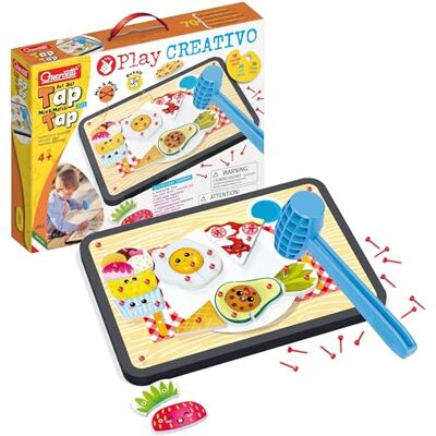 Quercetti -2861 Tap Food, meerkleurig, 48 Quercetti -2861 Tap Food, meerkleurig, 48