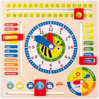 small foot Lerntafel Datum, Uhr- & Jahreszeiten DE small foot Lerntafel Datum, Uhr- & Jahreszeiten DE