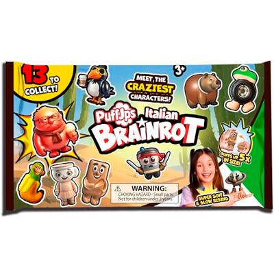 Bizak Brainrot Magic Squeeze, figurine surprise douce qui grandit, 13 modèles à collectionner, jouet sensoriel (64496004) Bizak Brainrot Magic Squeeze, figurine surprise douce qui grandit, 13 modèles à collectionner, jouet sensoriel (64496004)
