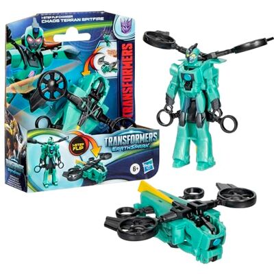 Transformers EarthSpark 1-Step Flip Changer Chaos Terran Spitfire figuur Transformers EarthSpark 1-Step Flip Changer Chaos Terran Spitfire figuur