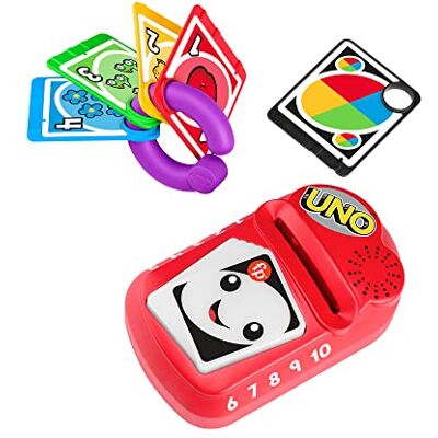 Fisher-Price Laugh & Learn Counting and Colors UNO, elektronisch leerspeelgoed met lichten en muziek voor kinderen en peuters van 6 tot 36 maanden, HCF32 Fisher-Price Laugh & Learn Counting and Colors UNO, elektronisch leerspeelgoed met lichten en muziek voor kinderen en peuters van 6 tot 36 maanden, HCF32