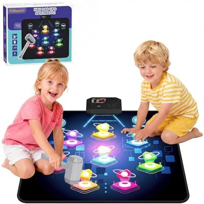 Kidiyana Schlag Elektronische speelmat voor kinderen en volwassenen, reactiespel met 8 speelmodi en 24 niveaus, slagspel vanaf 3 jaar met muziek en licht, UFO Kidiyana Schlag Elektronische speelmat voor kinderen en volwassenen, reactiespel met 8 speelmodi en 24 niveaus, slagspel vanaf 3 jaar met muziek en licht, UFO