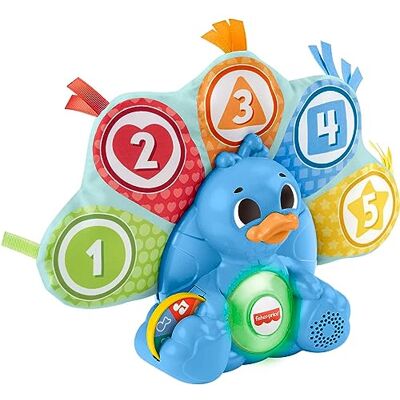 Fisher-Price HNN81 BlinkiLinkis cijfers en kleuren Pfau, Duitse versie, elektronisch leerspel met licht en muziek voor baby's en peuters vanaf 9 maanden Fisher-Price HNN81 BlinkiLinkis cijfers en kleuren Pfau, Duitse versie, elektronisch leerspel met licht en muziek voor baby's en peuters vanaf 9 maanden