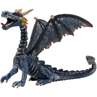 Bullyland Drache sitzend blauw/zilver, speelfiguur Bullyland Drache sitzend blauw/zilver, speelfiguur