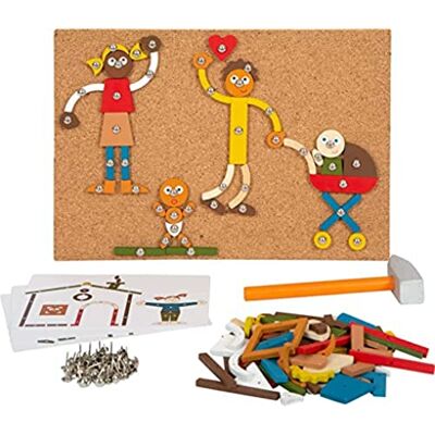small foot hammer game for home and family made of wood, with cork board and hammer for children aged 3 and up, 12359 toys, multicoloured small foot hammer game for home and family made of wood, with cork board and hammer for children aged 3 and up, 12359 toys, multicoloured