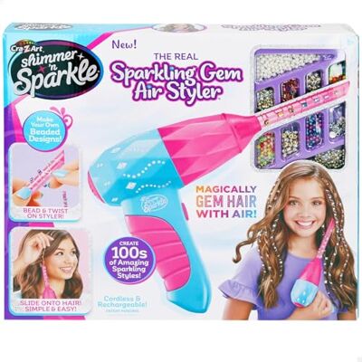 COLORBABY Shimmer N Sparkle Edelsteenapplicator voor haar, draadloze en oplaadbare machine, inclusief 600 kleurrijke edelstenen, 8 kleine kammen, stickers, speelgoed voor meisjes, + 8 jaar COLORBABY Shimmer N Sparkle Edelsteenapplicator voor haar, draadloze en oplaadbare machine, inclusief 600 kleurrijke edelstenen, 8 kleine kammen, stickers, speelgoed voor meisjes, + 8 jaar