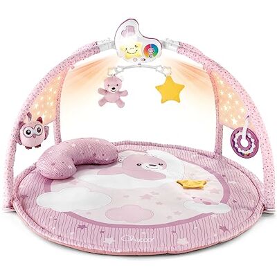 Chicco Enjoy Colours 3-in-1 speelmat voor baby´s in Roze, multifunctioneel elektronisch speeldeken met speelboog, sterrenprojector, Afneembaar Nachtlichtje Baby met Ontspannende Muziek, Baby Speelgoed Chicco Enjoy Colours 3-in-1 speelmat voor baby´s in Roze, multifunctioneel elektronisch speeldeken met speelboog, sterrenprojector, Afneembaar Nachtlichtje Baby met Ontspannende Muziek, Baby Speelgoed