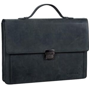 STILORD Ernesto' Documentenkoffer van leer, vintage, klassiek, werkhanddoek, kleine conferentie, 13,3 inch, met handvat, organizer van echt leer, antraciet, L, koffer, Antraciet, koffer STILORD Ernesto' Documentenkoffer van leer, vintage, klassiek, werkhanddoek, kleine conferentie, 13,3 inch, met handvat, organizer van echt leer, antraciet, L, koffer, Antraciet, koffer