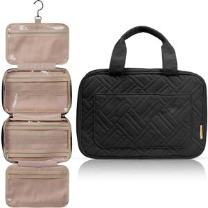 BOACAY Toilettas voor dames, meisjes, kinderen, reistas voor cosmetica, (Medium) Panther Black Dark Interior, Toilettas BOACAY Toilettas voor dames, meisjes, kinderen, reistas voor cosmetica, (Medium) Panther Black Dark Interior, Toilettas