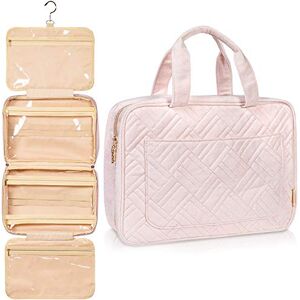 BOACAY Toilettas voor dames, meisjes, kinderen, reistas, cosmetica, (Large) Heavenly Pink, Toilettas BOACAY Toilettas voor dames, meisjes, kinderen, reistas, cosmetica, (Large) Heavenly Pink, Toilettas